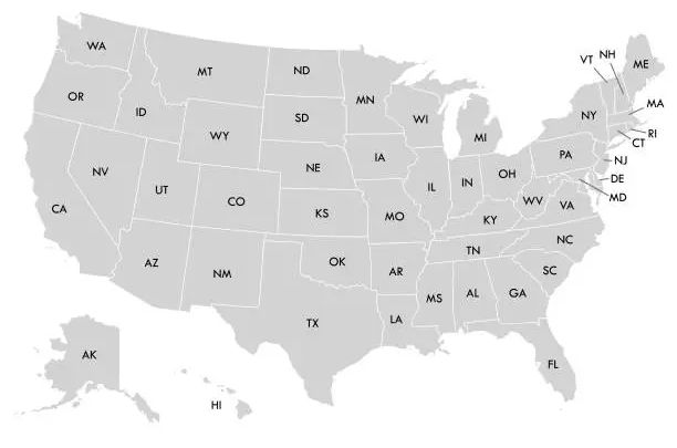 United States map showing nationwide home care licensing services
